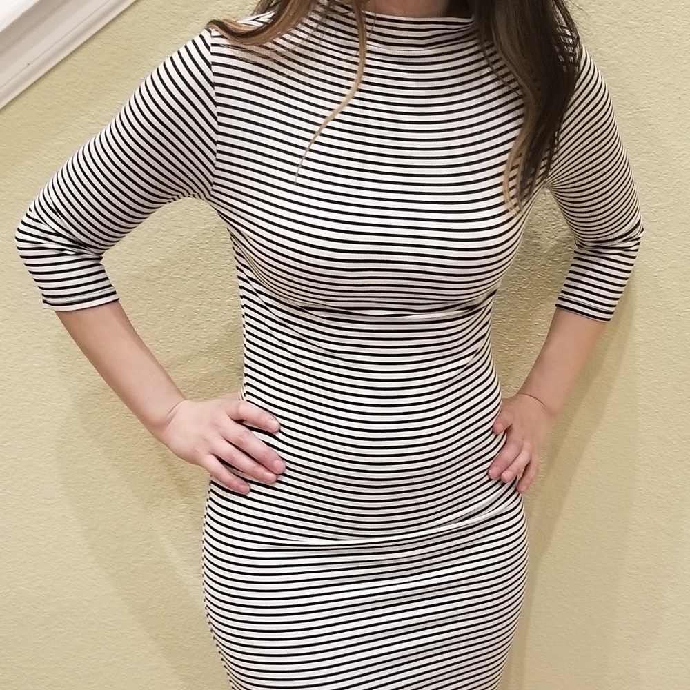 NWOT Forever 21 Bodycon Stripe Short Dress Small